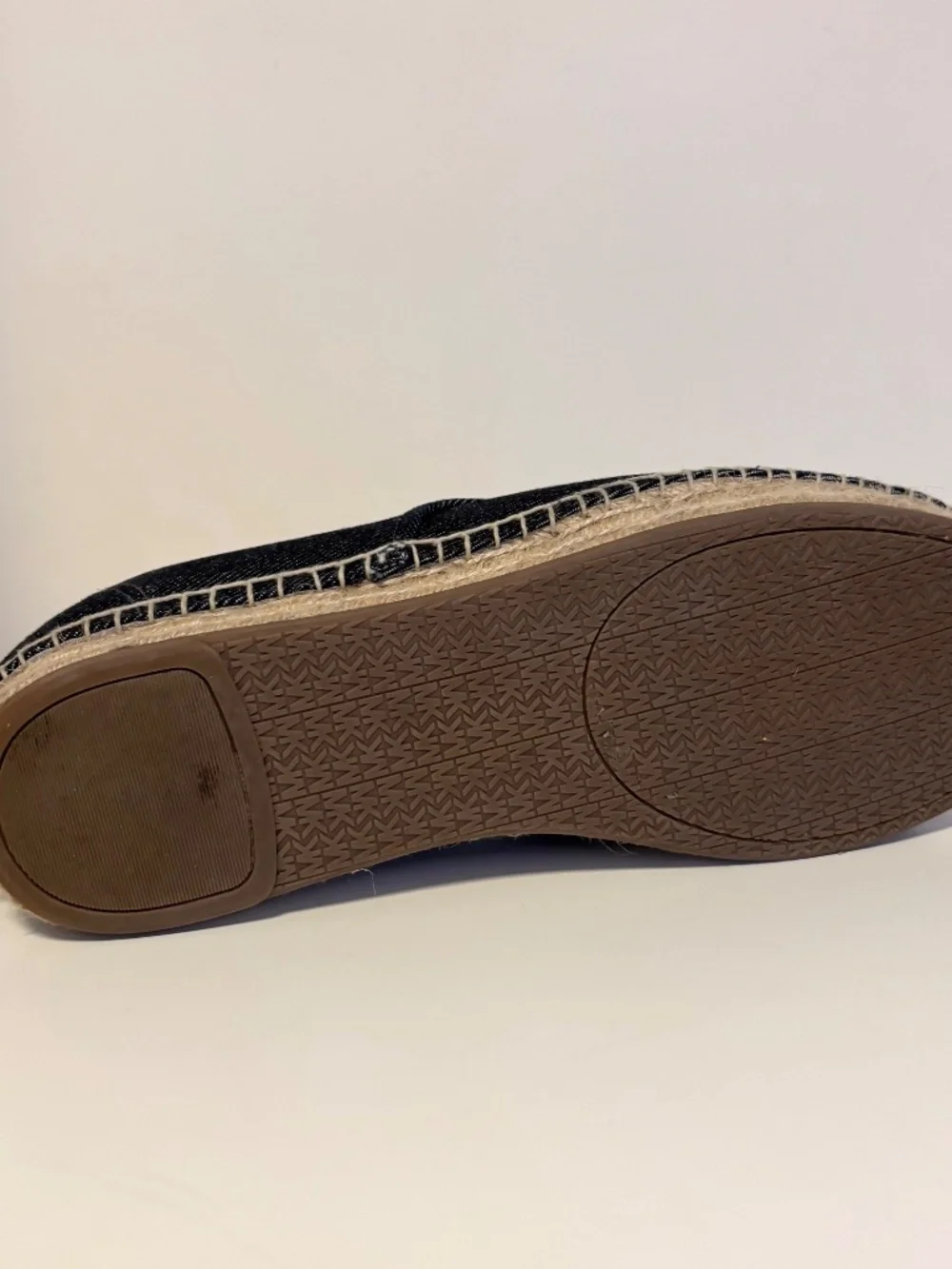 Michael Kors Lace Up Denim Platform Espadrilles Blue Tan Womens Shoe Size 10 M